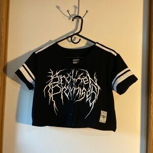 Black Graphic Kids Jersey